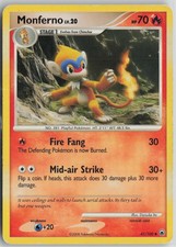 Monferno 41/100 Uncommon Majestic Dawn Pokemon Moderately Played