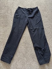 Womens Black Calvin Klein Classic Fit Dress Pants Size 10