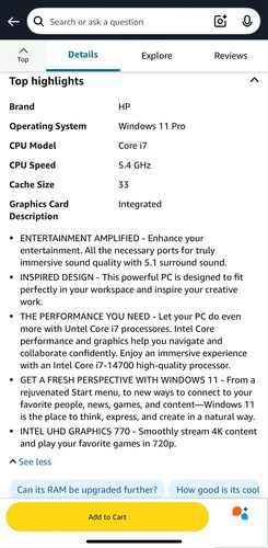 HP Envy Desktop PC Model Te01-5002 - Bild 22 von 24