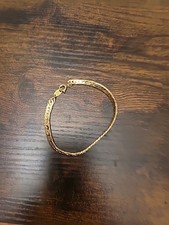 Flat Snaked Gold Braclet For Woman Or Gifts Great For Everyday