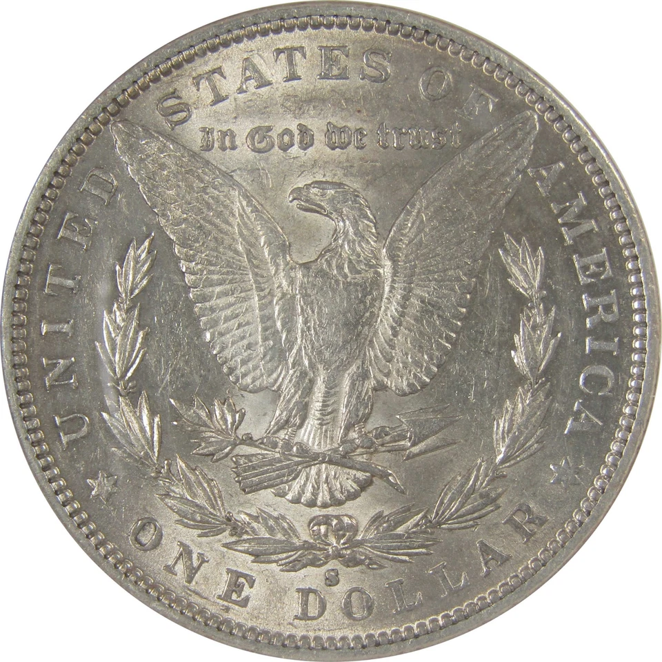 1887 S Morgan Dollar XF 45 NGC Silver $1 Coin SKU:CP58 - Image 4 of 4