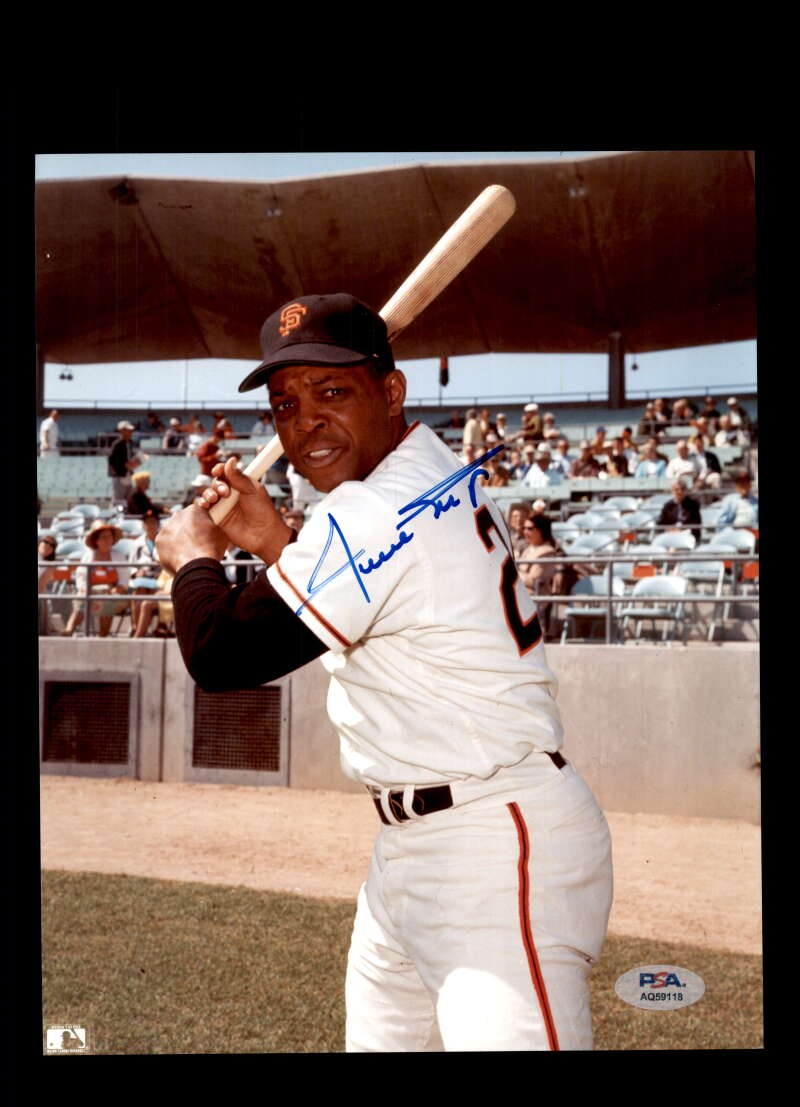 Willie Mays PSA DNA Signed 8x10 Photo Autograph Giants