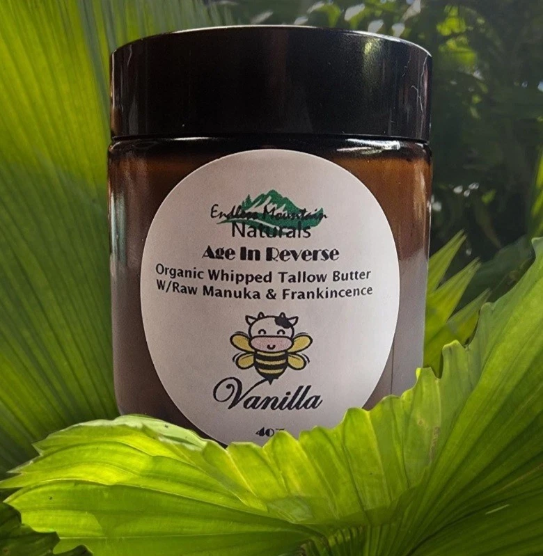 2oz Whipped Tallow Manuka Honey Balm Organic Grass Fed Face Body Anti Aging - Image 3 of 4