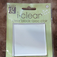 Studio G i-clear Clear Acrylic Block Stamp Handle Mount VC0028 for Stamping