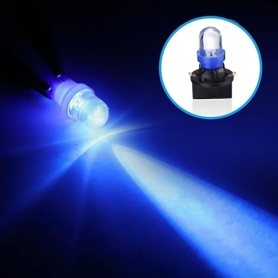 20X Azul T10 168 194 Bombillas LED Medidor de Instrumentos Panel Luz de Tablero con Enchufes Foto 3 de 4