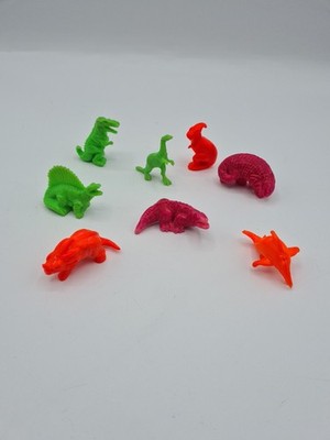 D.I.N.O. Brites NEON Mini Figuren Lot Panosh Place D.I.N.O MITES 1980 s A47