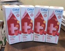 Lot of 4 Cirkul FitSip White Cherry Cartridges NEW Sealed - Best By 10/2025