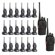 2-20pcs Two Way Radio Walkie-talkie UHF 400-470MHz Built in Flashlight + Earbud