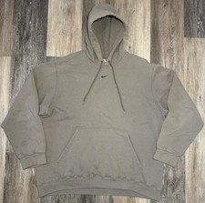 Nike Hoodie Sweatshirt Center Swoosh Pistachio Green Men's XL Vintage 90s