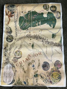 70s LOTR lord of the rings There And Back Again Map Poster By Pauline Baynes 71