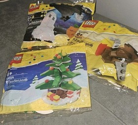 LEGO 40024 40033 40020 Bags SEASONAL Christmas Tree Halloween Turkey NEW Sealed