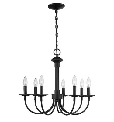 Hampton Bay 7-Light Oil Rubbed Bronze Candle Chandelier Pendant Light