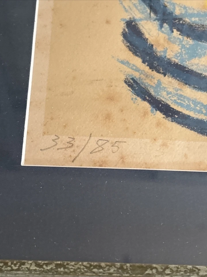 Pablo PICASSO : Homme à la marinière et à la cigarette - Lithographie signée - Photo 4/4