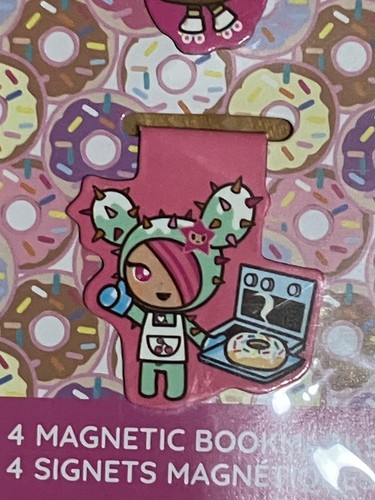 tokidoki Magnetic Bookmarks - Donutella and Friends SWEET SHOP Set of 4 NEW - Picture 10 of 11