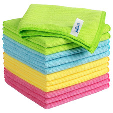 Microfiber Cleaning Cloth,Pack of 12,Size:12.6" X 12.6"