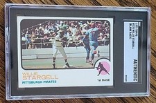 WILLIE STARGELL 1973 Topps #370 Factory Cut Blank Back Mint PROOF Provenance SGC