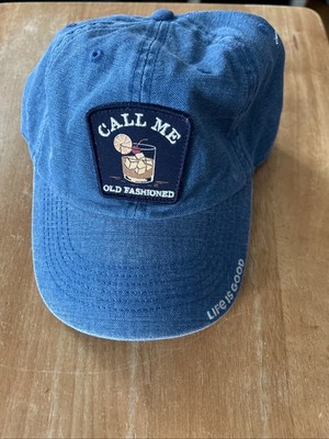 Baseball Cap, Call Me Old Fashioned, Life Is Good, Light Denim Blue