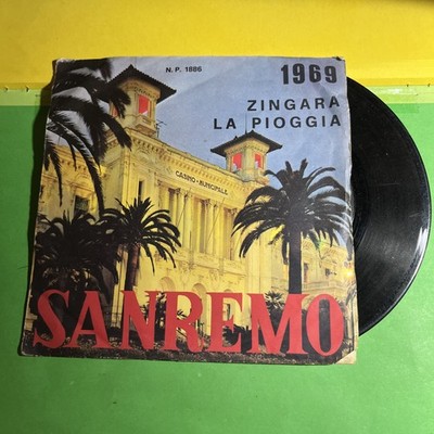 1969 LA ZINGARA LA PIOGGIA SANREMO DISCO MICROSOLCO PHONOLA - VINYL SCHALLPLATTE 45 UMDREHUNGEN