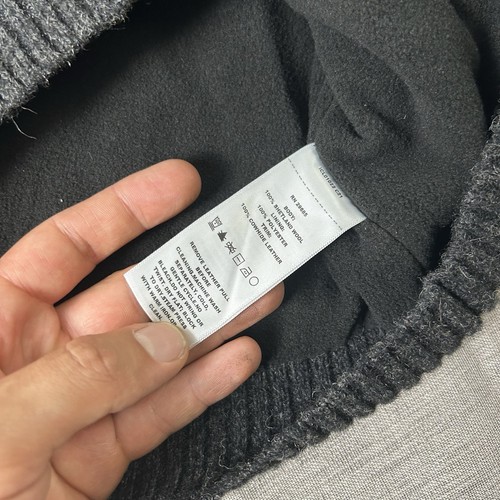 Pendleton Washable Wool Vest Men Size Large Grey Fleece Lined Herringbone - Picture 5 of 7