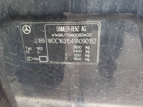 0261206053 boîtier moteur uce pour MERCEDES CLASE M (W163) 320 1997 1039942 - Photo 7/23