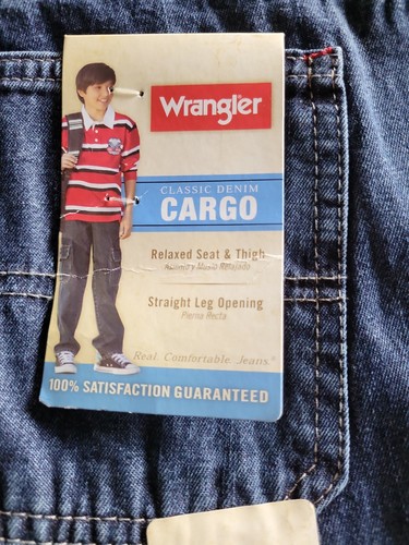 Wrangler NEW Boys' Straight Fit Straight Leg Opening Stretch Jeans 12 Husky - Picture 3 of 7