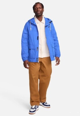 Nike Club Bandon Jacket Windbreaker Royal Blue Men's Size
