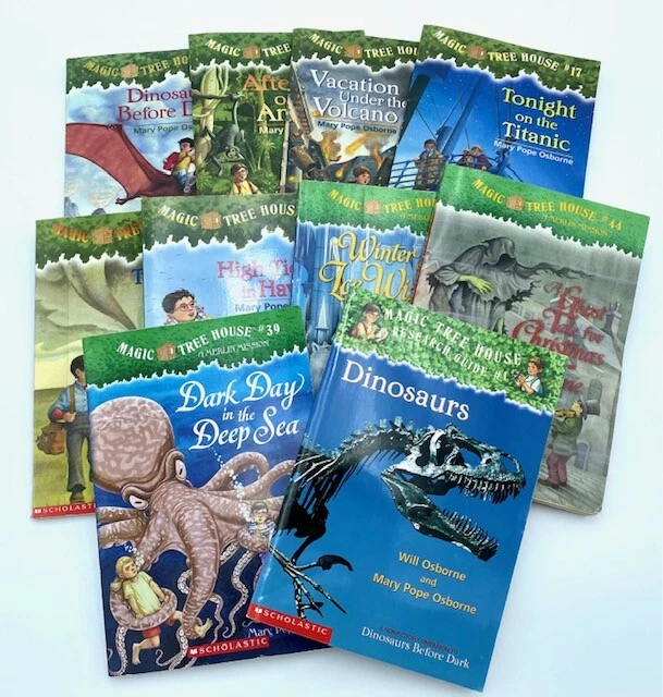 10 Magic Tree House lot of paperback books Mary Pope Osborne  Kids chapter- GOOD — 第 3/4 张图片