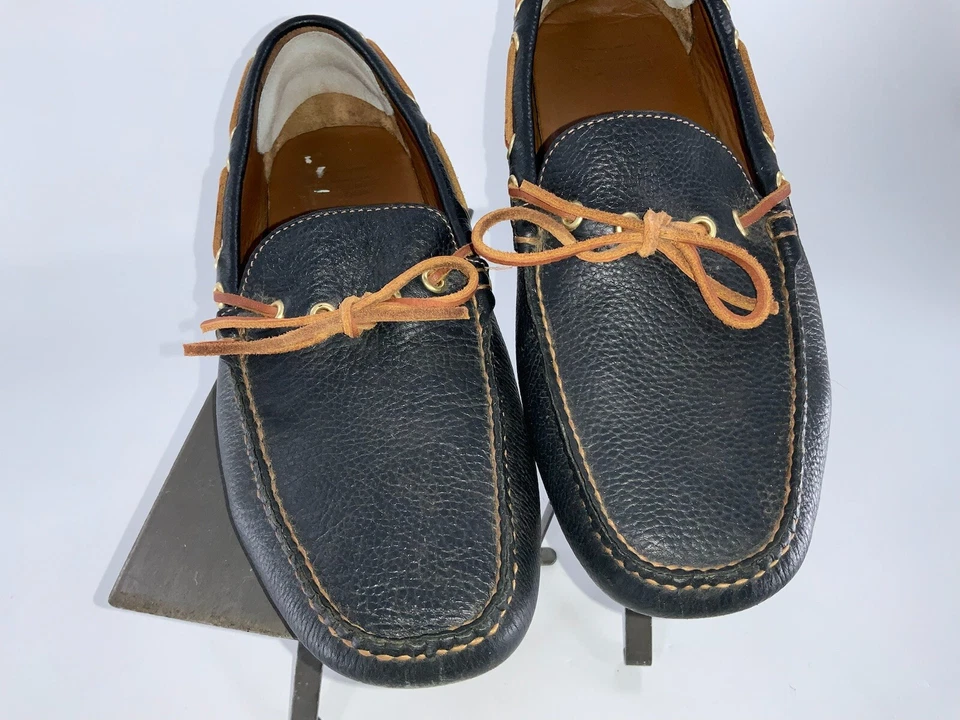 Zapatos mocasines de conducción Brooks Brothers talla 10 D cuero marrón YGI D2S-114 Foto 4 de 4