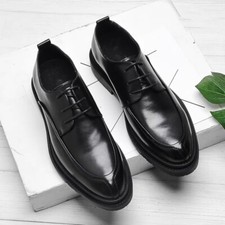 Men's Dress Shoes Classic Lace-Up Shoes Business Oxford Shoes Wedding Party Shoe