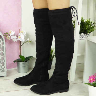 ladies long winter boots