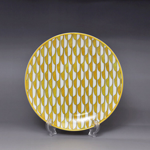 Hermes Soleil d'Hermes 046007 Round Plate Dessert Plate 21.5