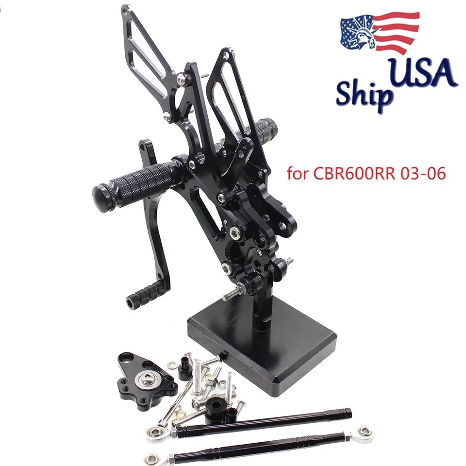 Reposapiés con juegos traseros CNC para Honda GROM MSX125 12-1205 2016-2025 GP Shift Foto 4 de 4