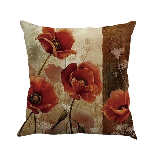 Rose Office Sofa Car Throw Pillow Case Romantic Country Home Decor Cushion Cover - Picture 27 of 36