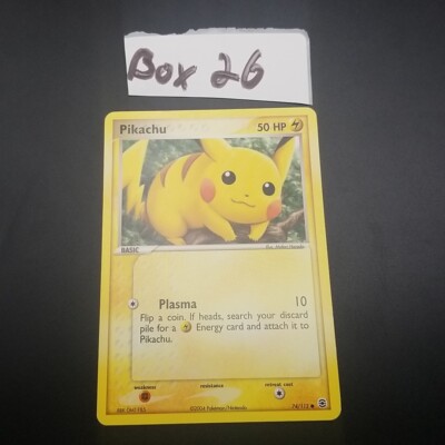 Pikachu 74/112 Ex Fire Red & Leaf Green - NON-HOLO - POKEMON CARD