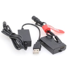 DR-E10 LP-E10 Dummy Battery DC Power Bank USB Cable for Canon EOS 1200D 1300D