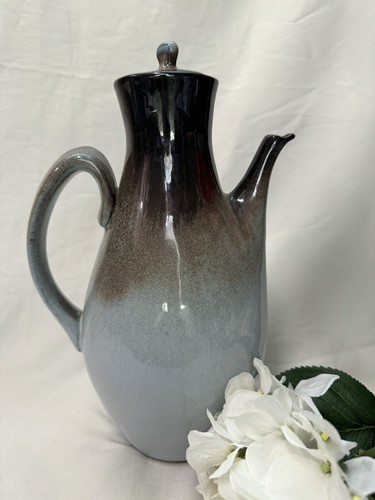 Peter Pots Large 12 Inch Brown Coffee Pot Carafe w/ Cork Stopper - Picture 3 of 11