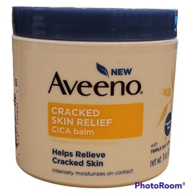 AVEENO CRACKED SKIN RELIEF CICA BALM TRIPLE OAT COMPLEX 11 OZ Discontinued HTF