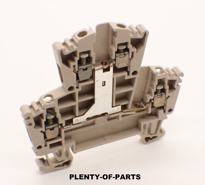 Weidmüller WDK 2.5V 102230 DIN Rail Feed Through Terminal Block Double-Tier 400V