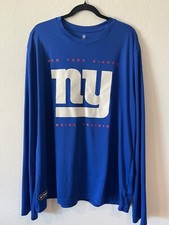 NFL New York Giants Combine Shirt Blue Mens Loose Fit Authentic Size 2XL