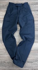 Mens Cargo Combat Work Trousers - NAVY Fits Waist 28" - 42"