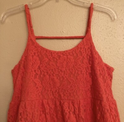 Others Follow Orange Lace Dress | eBay