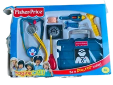 NEW FISHER PRICE KID'S MEDICAL KIT YEAR 2000 BE A DOCTOR TODAY