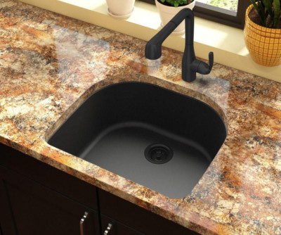 NEW  ELKAY ELGSU2522PC0 PECAN QUARTZ CLASSIC 25'' KITCHEN SINK  E-Granite