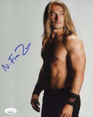 JSA Nathan Frazer 8x10 PROMO - HANDSIGNIERT Pro Wrestling Handsigned Pose