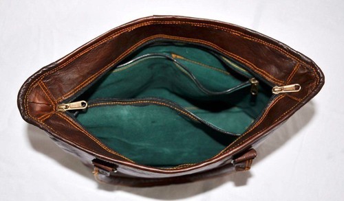 Echtes Naturleder Vintage Messenger Damen Schulter Hippie Tote Bag Schlinge - Bild 3 von 6