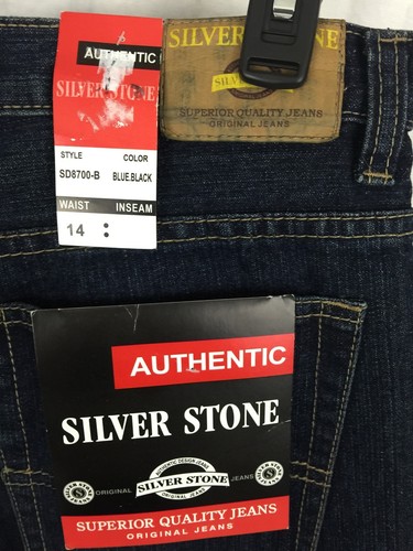 Silver Stone Authentic Boys Jeans Denim Straight Leg 100% Cotton Blue size 14 - Picture 2 of 6