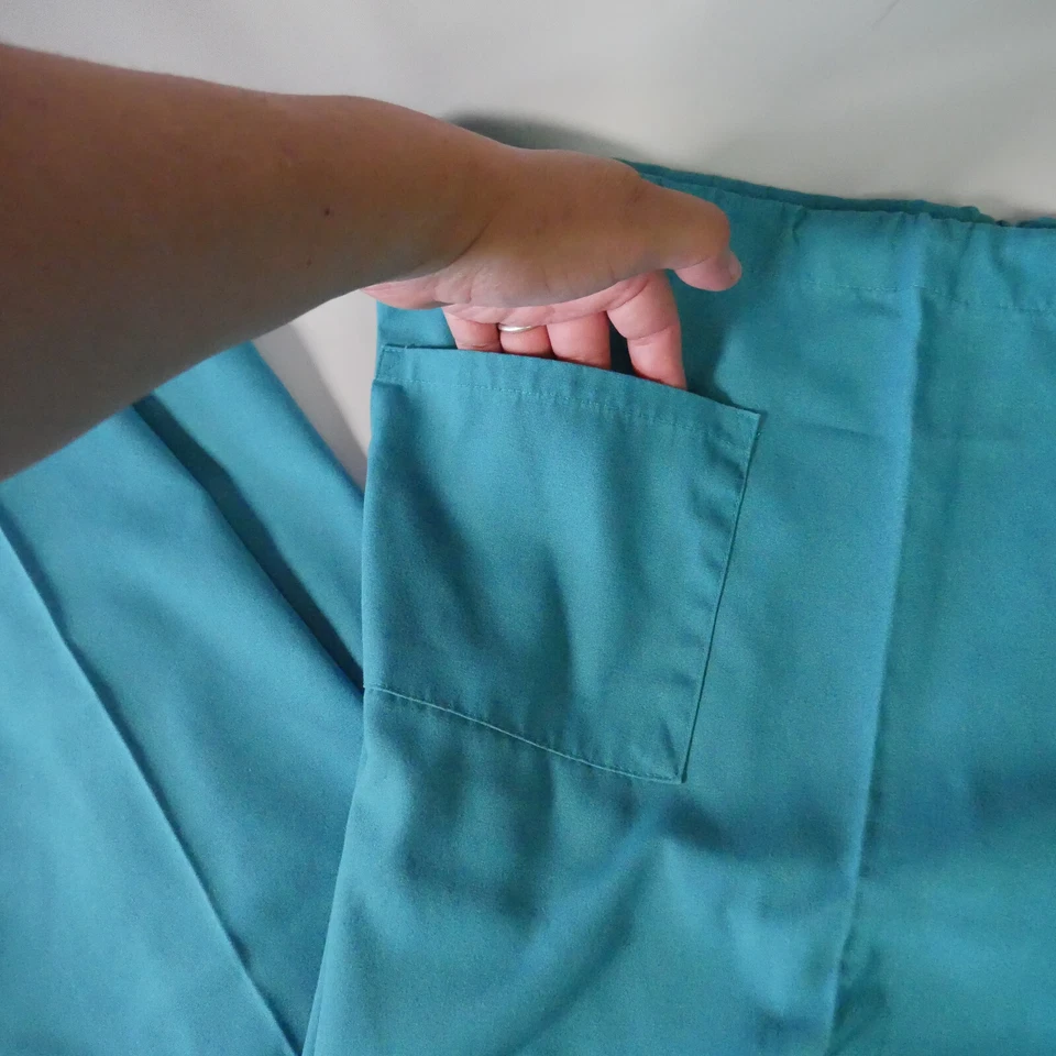 Pantalones Médicos Simply Basic Para Mujer Talla S Azul Teal Pull-on con Cordón Cintura Foto 2 de 4