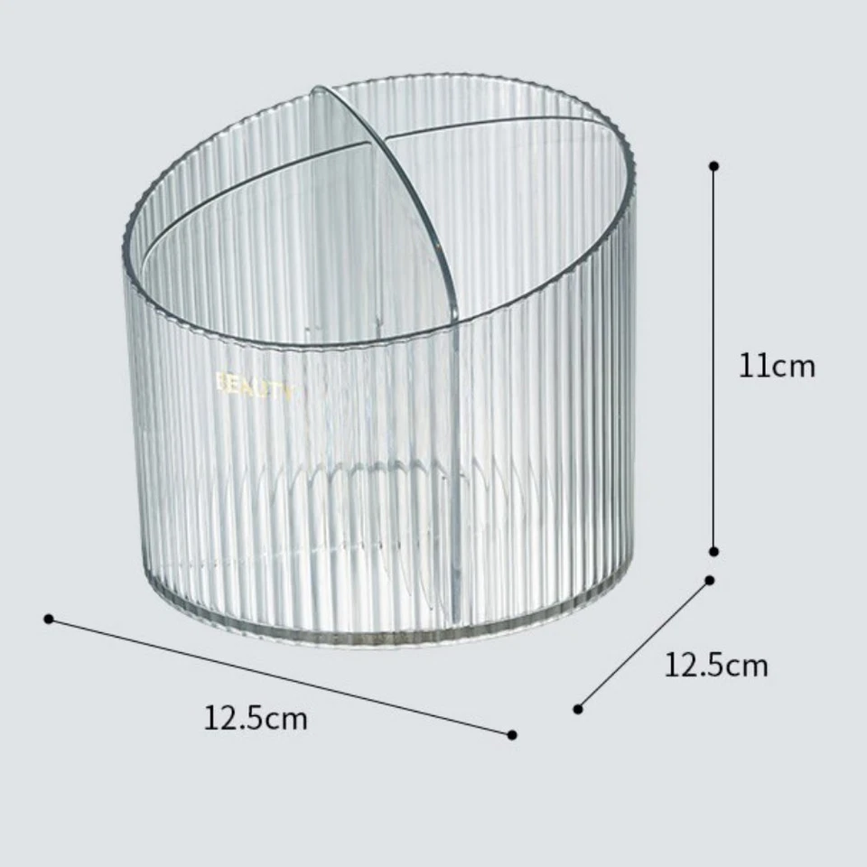 Caja de almacenamiento de cosméticos de escritorio 1 pieza cepillo de maquillaje barril bolígrafo soporte caja de plástico estuche Foto 4 de 4