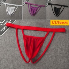 Men Underwear G-String Thongs Jockstrap Briefs Bulge Pouch Panties Underpants ⇖