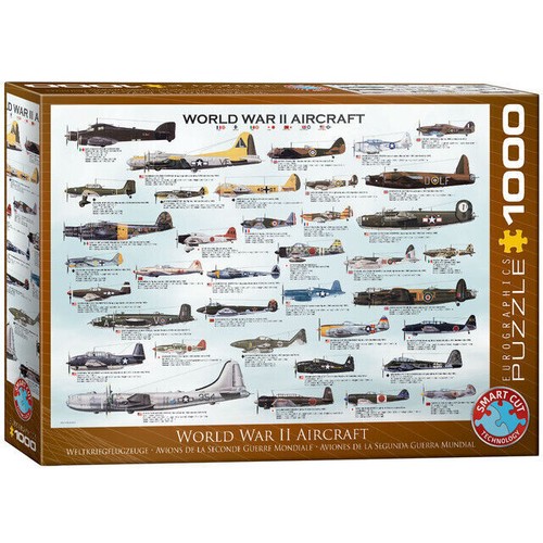 1000 elementow puzzle. Samoloty z II wojny światowej